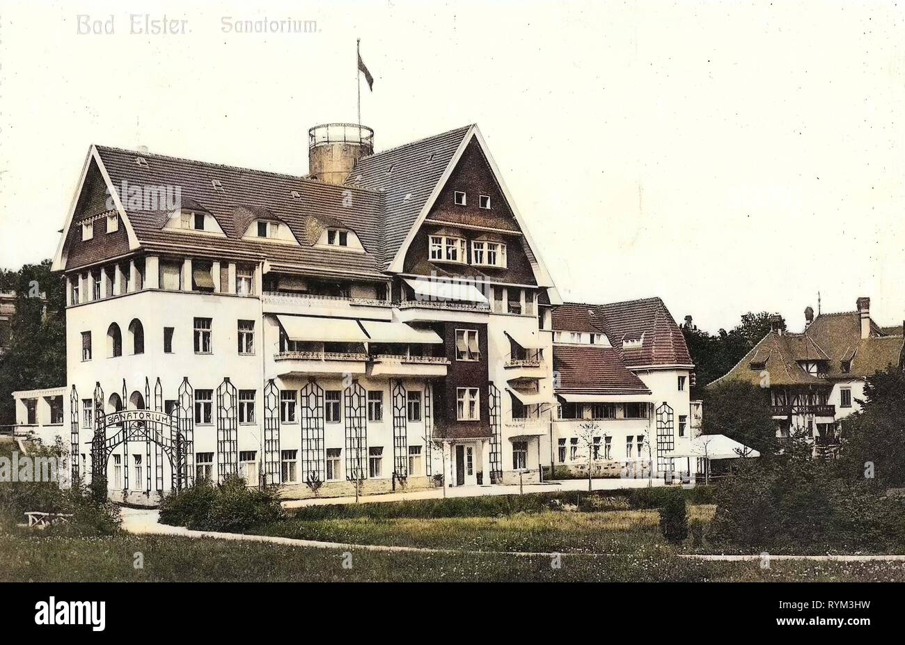 Bâtiments Spa en Saxe, bâtiments en Bad Elster, 1908, Vogtlandkreis, Bad Elster, Sanatorium, Allemagne Banque D'Images
