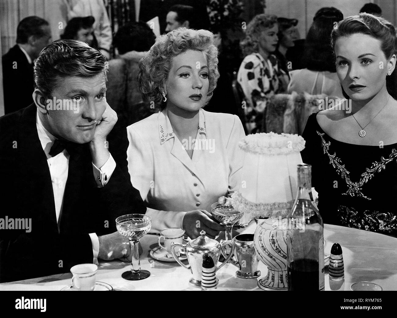 SOTHERN,DOUGLAS,CRAIN, UNE LETTRE À TROIS FEMMES, 1949 Banque D'Images