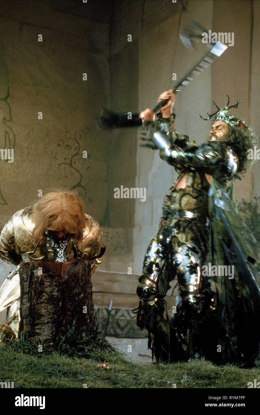 O'KEEFFE,CONNERY, ÉPÉE DE LA VAILLANTE : LA LÉGENDE DE SIR GAWAIN AND THE GREEN KNIGHT, 1984 Banque D'Images