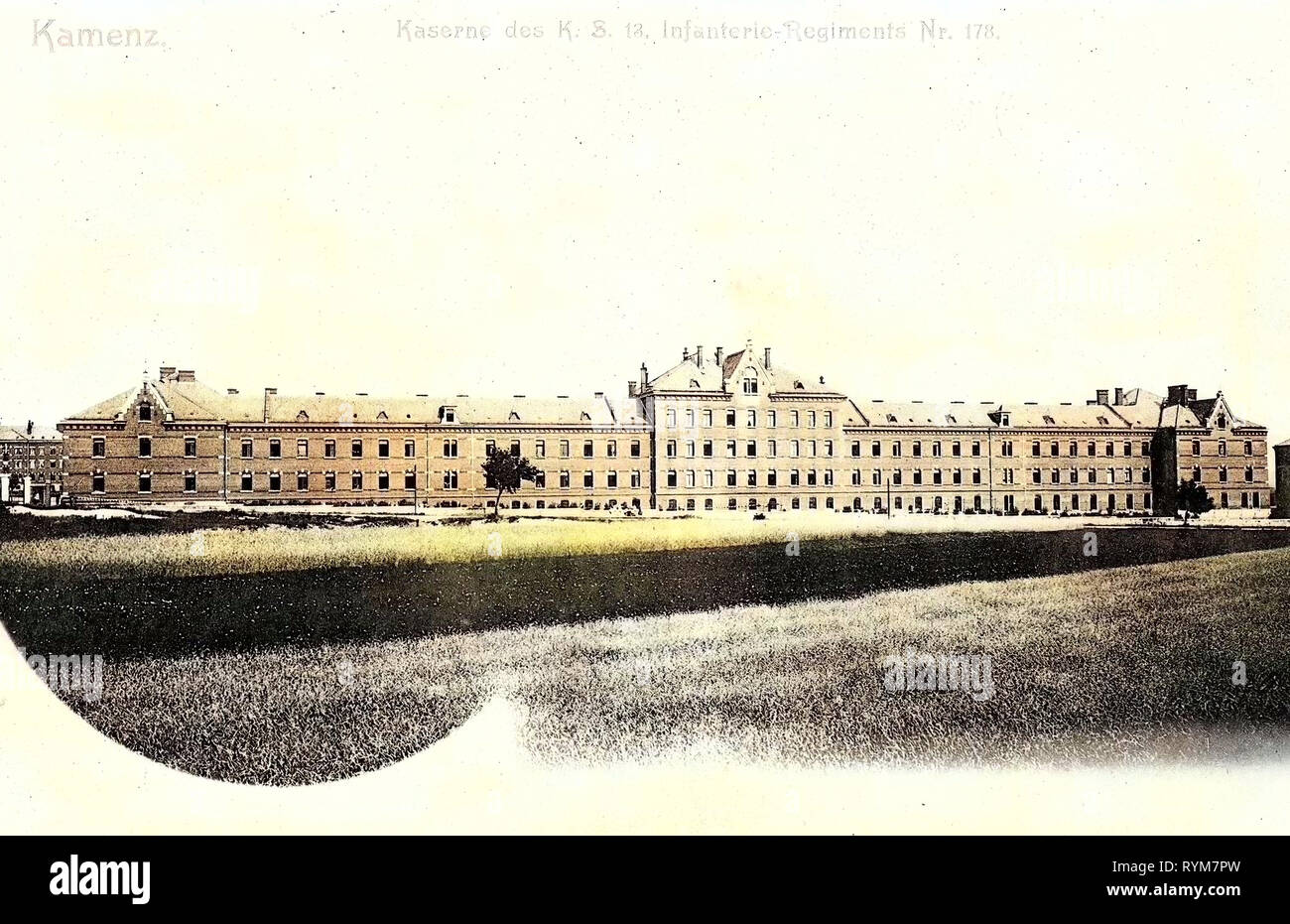 Kaserne Kamenz M55, 1903, Landkreis Bautzen, de Kamenz, Kaserne des 12. Königlich Sächsischen Infanterie, Régiments Nr. 178, Allemagne Banque D'Images