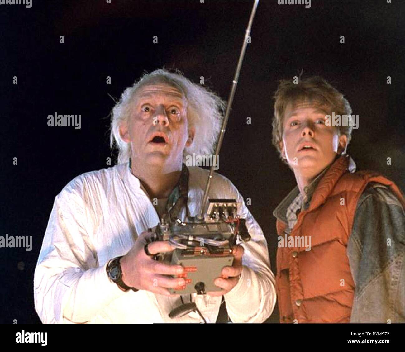 LLOYD,FOX, RETOUR VERS LE FUTUR, 1985 Banque D'Images