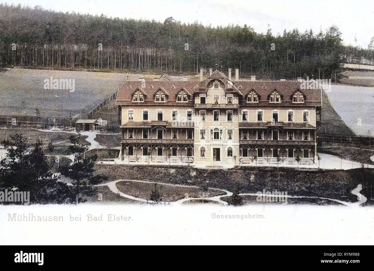 Bâtiments Spa en Saxe, 1903, Vogtlandkreis, Mühlhausen, Genesungsheim, Allemagne Banque D'Images