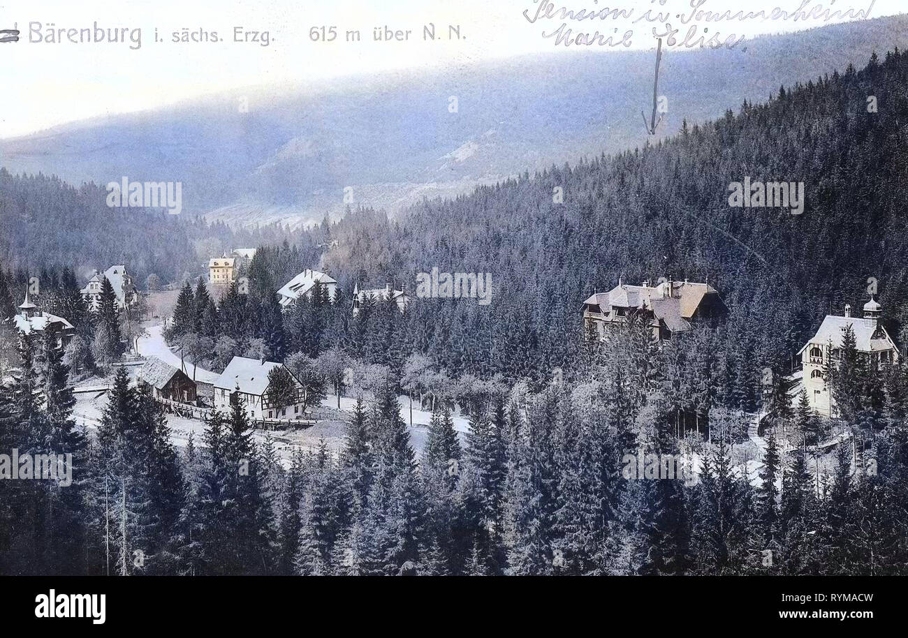 Maisons d'hôtes en Saxe, Bärenburg, 1905, Landkreis Sächsische Schweiz-Osterzgebirge, Tal Bärenburg, Pension Marie Elise, Allemagne Banque D'Images