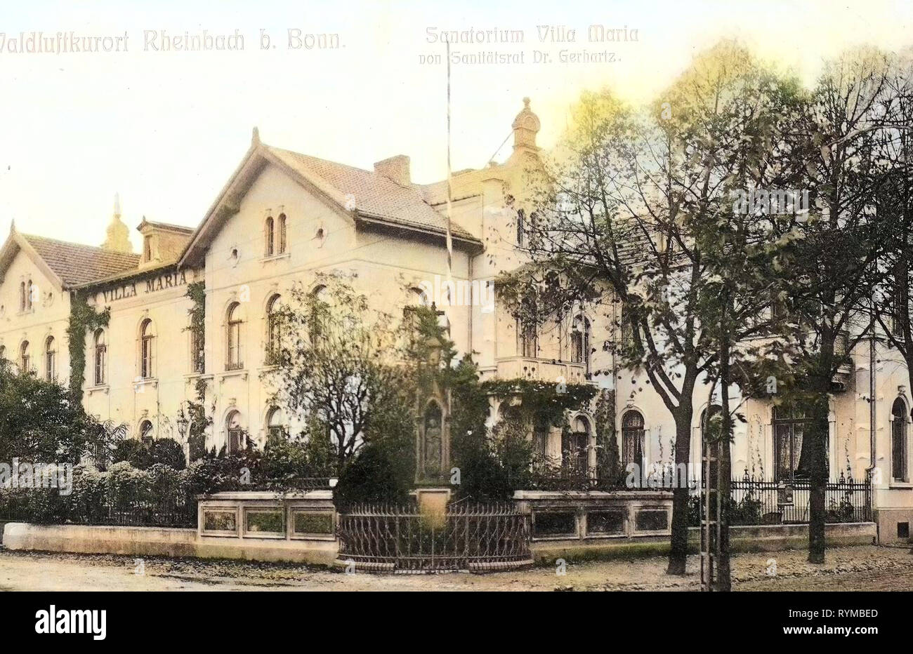 Villas en Rhénanie du Nord-Westphalie, Spa les bâtiments en Allemagne, le personnel de la voie des sanctuaires en Rhénanie du Nord-Westphalie, Berlin, 1905, Sanatorium Villa Maria Banque D'Images