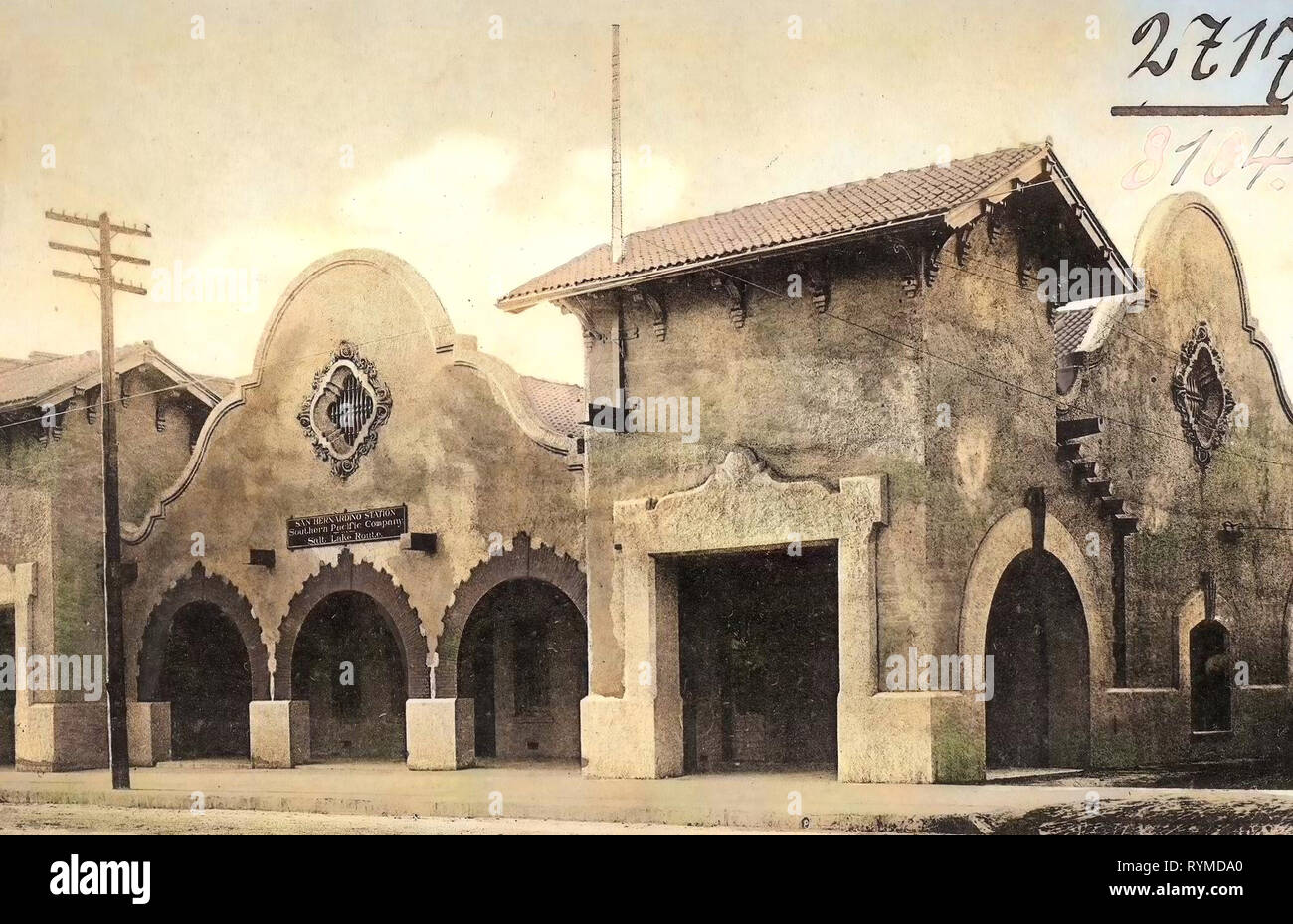 Santa Fe Depot (San Bernardino), 1906, en Californie, San Bernardino, Salt Lake Depot', États-Unis d'Amérique Banque D'Images