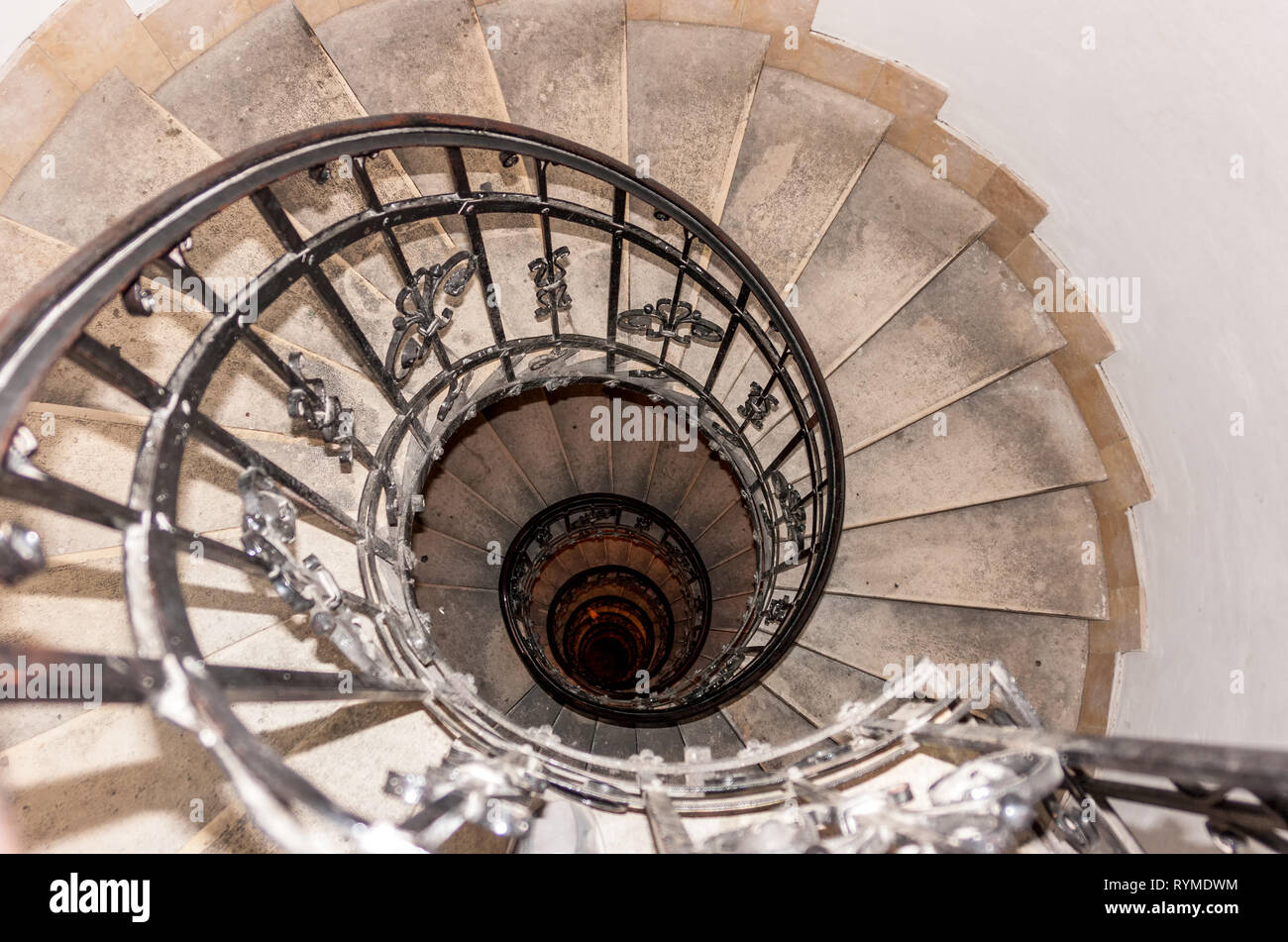 Colimaçon à St Stephen's Basilica - Budapest, Hongrie Banque D'Images