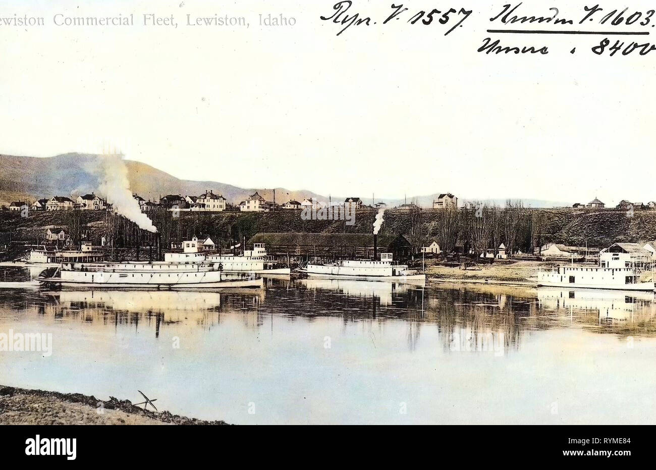 Bateaux à aubes de la United States, les rivières de l'Idaho, 1906, New York, Lewiston, Lewiston flotte commerciale Banque D'Images
