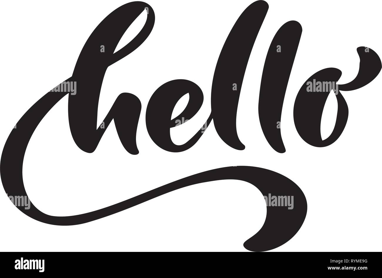 Texte lettrage calligraphie Bonjour. Hand drawn Pinceau phrase isolé sur fond blanc. Vector Illustration manuscrite Illustration de Vecteur Texte lettrage calligraphie Bonjour. Hand drawn Pinceau phrase isolé sur fond blanc. Vector Illustration manuscrite Illustration de Vecteur