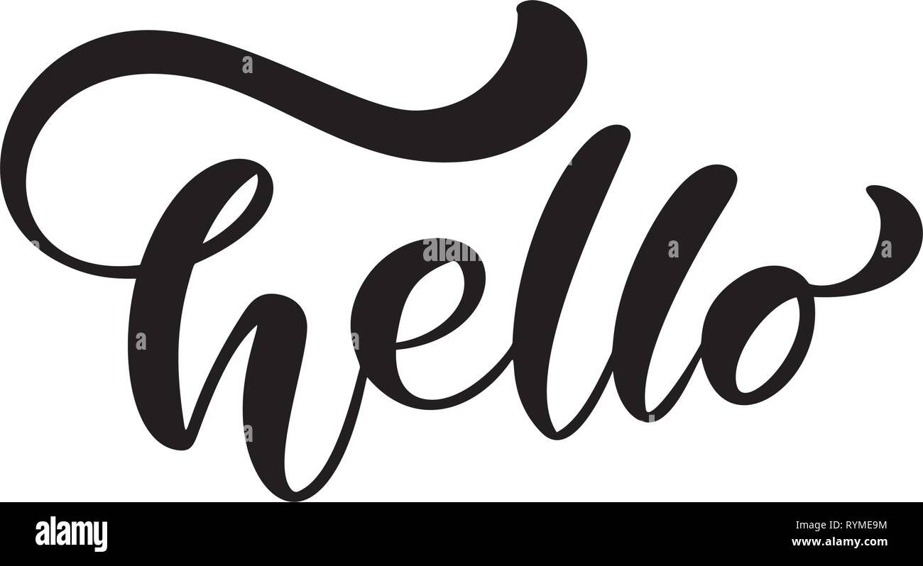 Texte lettrage calligraphie Bonjour. Hand drawn Pinceau phrase isolé sur fond blanc. Vector Illustration manuscrite Illustration de Vecteur Texte lettrage calligraphie Bonjour. Hand drawn Pinceau phrase isolé sur fond blanc. Vector Illustration manuscrite Illustration de Vecteur