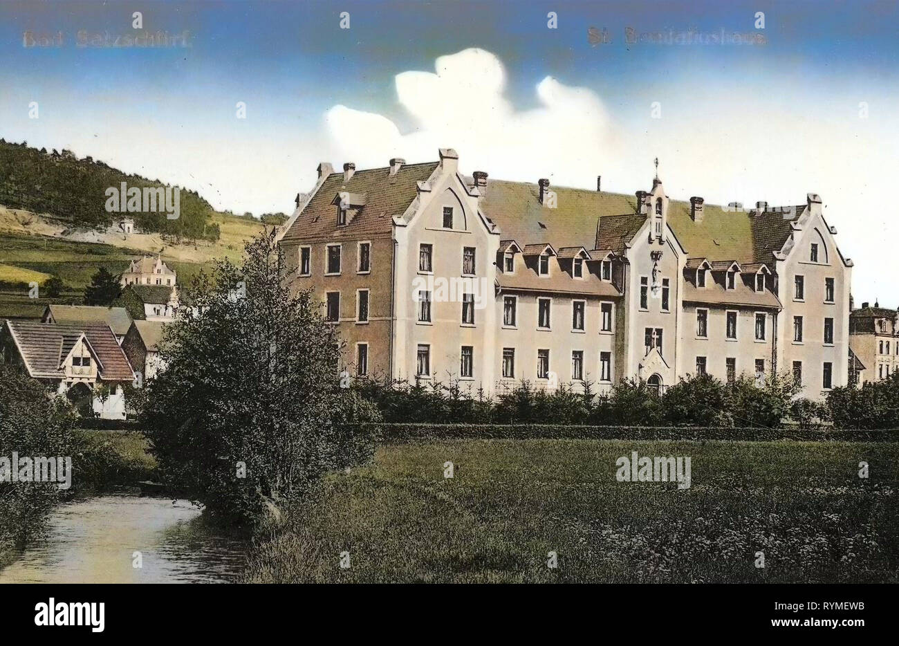 Bâtiments Spa en Allemagne, Bad Salzschlirf, 1907, Hesse, St. Bonifatiushaus Banque D'Images