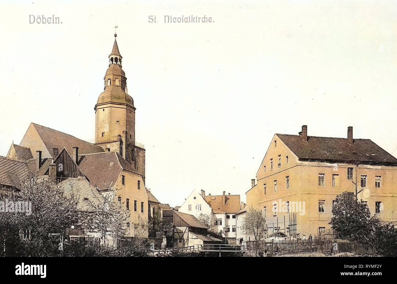 Églises à Döbeln, bâtiments à Döbeln, 1907, Landkreis Mittelsachsen, Döbeln, St. Nicolaikirche, Allemagne Banque D'Images