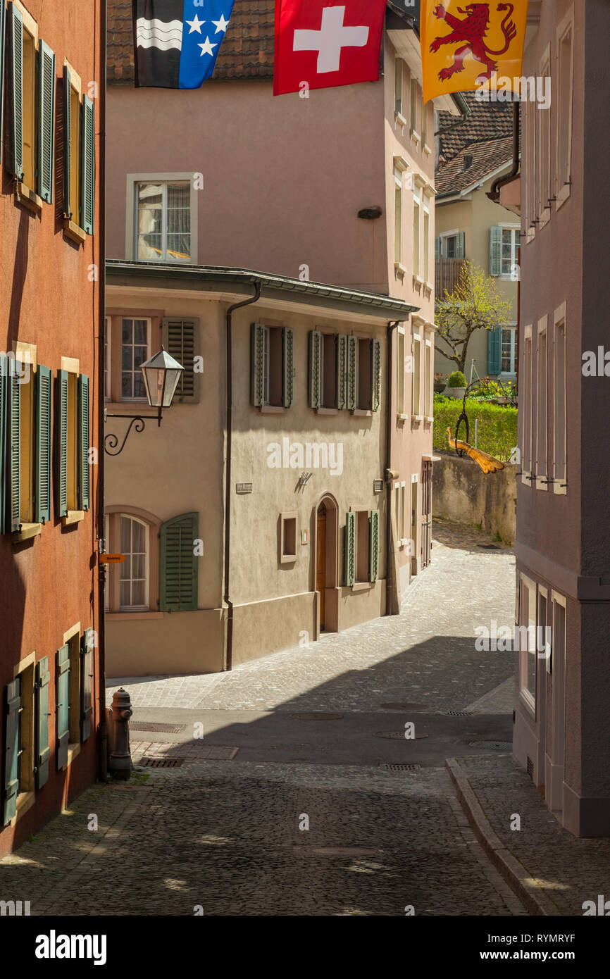 Brugg, ville historique suisse dans le canton de Zurich. Banque D'Images