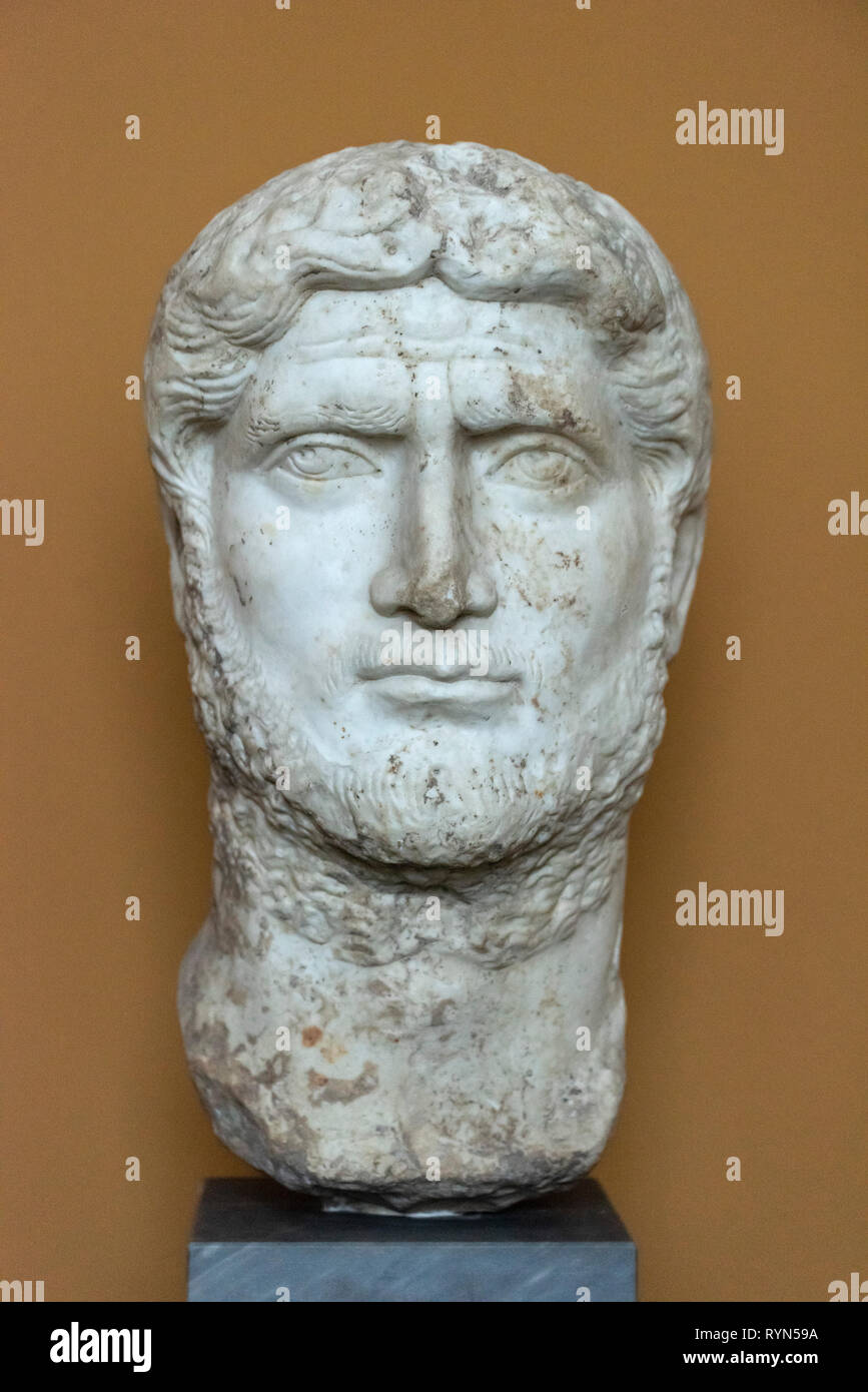 Copenhague. Le Danemark. Buste de l'empereur romain Gallien. Ny Carlsberg Glyptotek. Publius Licinius Egnatius Gallienus Augustus (ca. 218-268 AD) Banque D'Images
