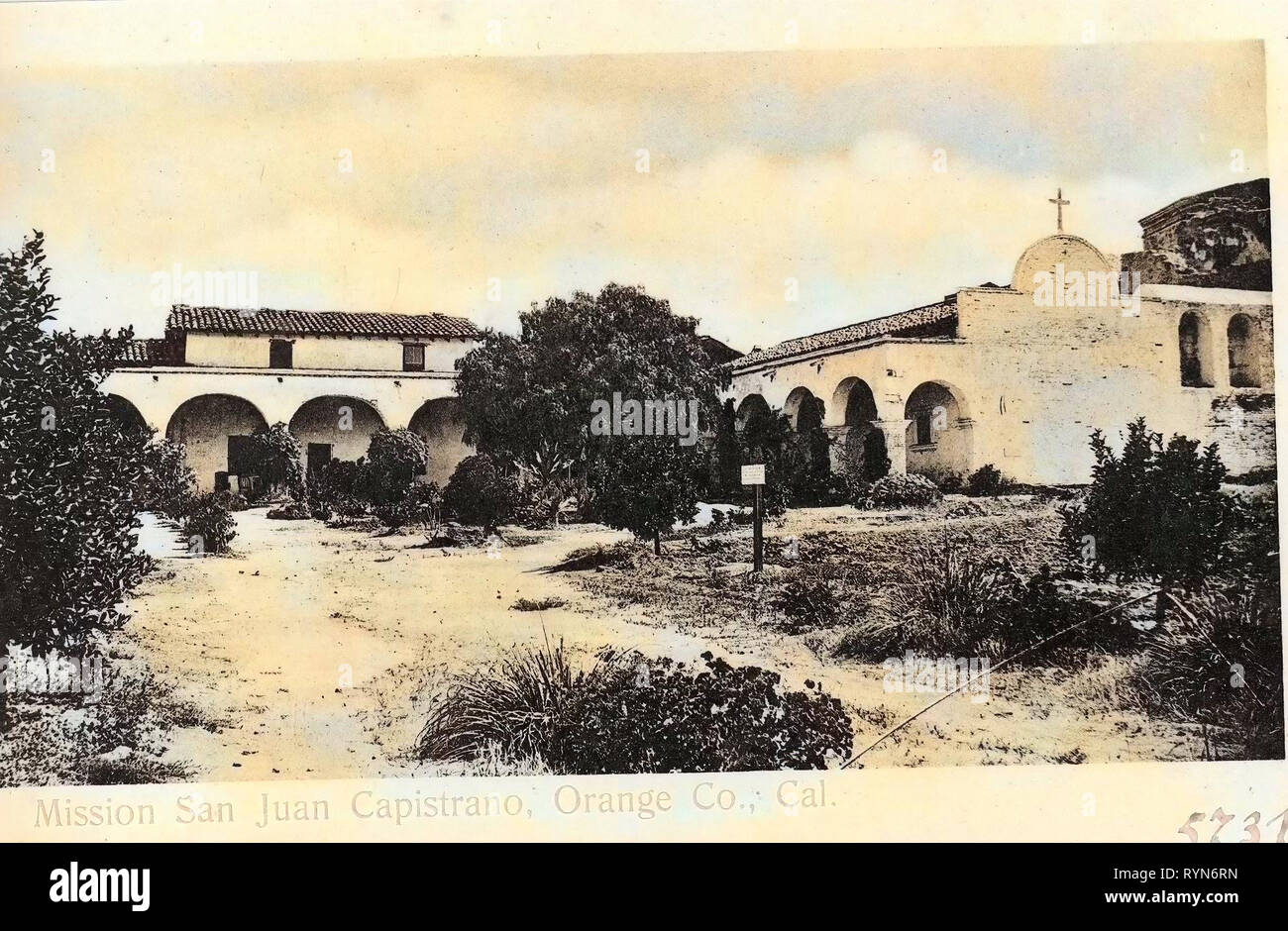 Églises à Orange County, Californie, 1905, Orange Co., Mission San Juan Capistrano', États-Unis d'Amérique Banque D'Images