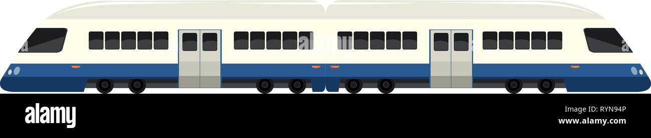 Train isolé sur fond blanc illustration Illustration de Vecteur