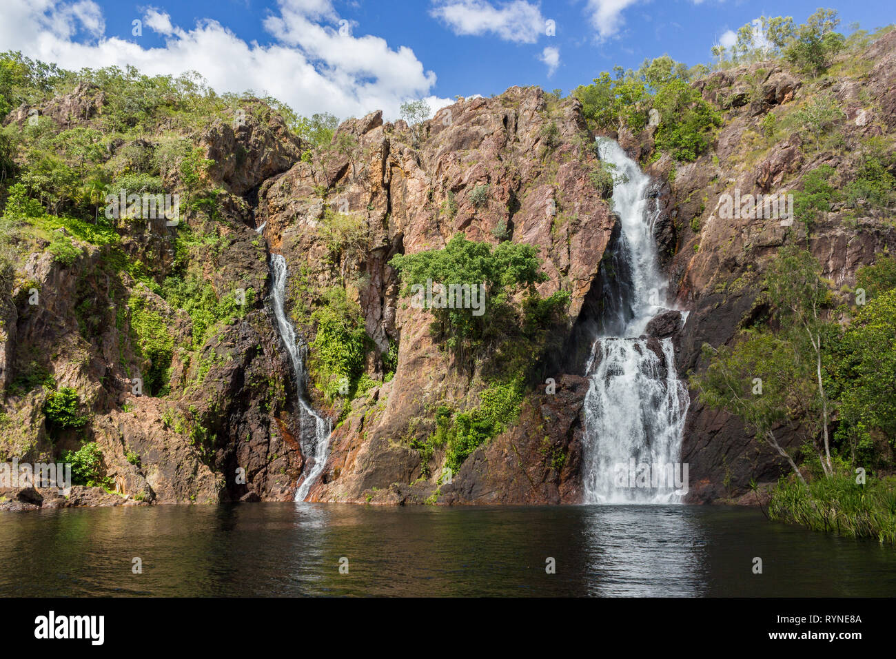 Belles cascades wangi dans le Litchfield National Park, territoire du nord Banque D'Images