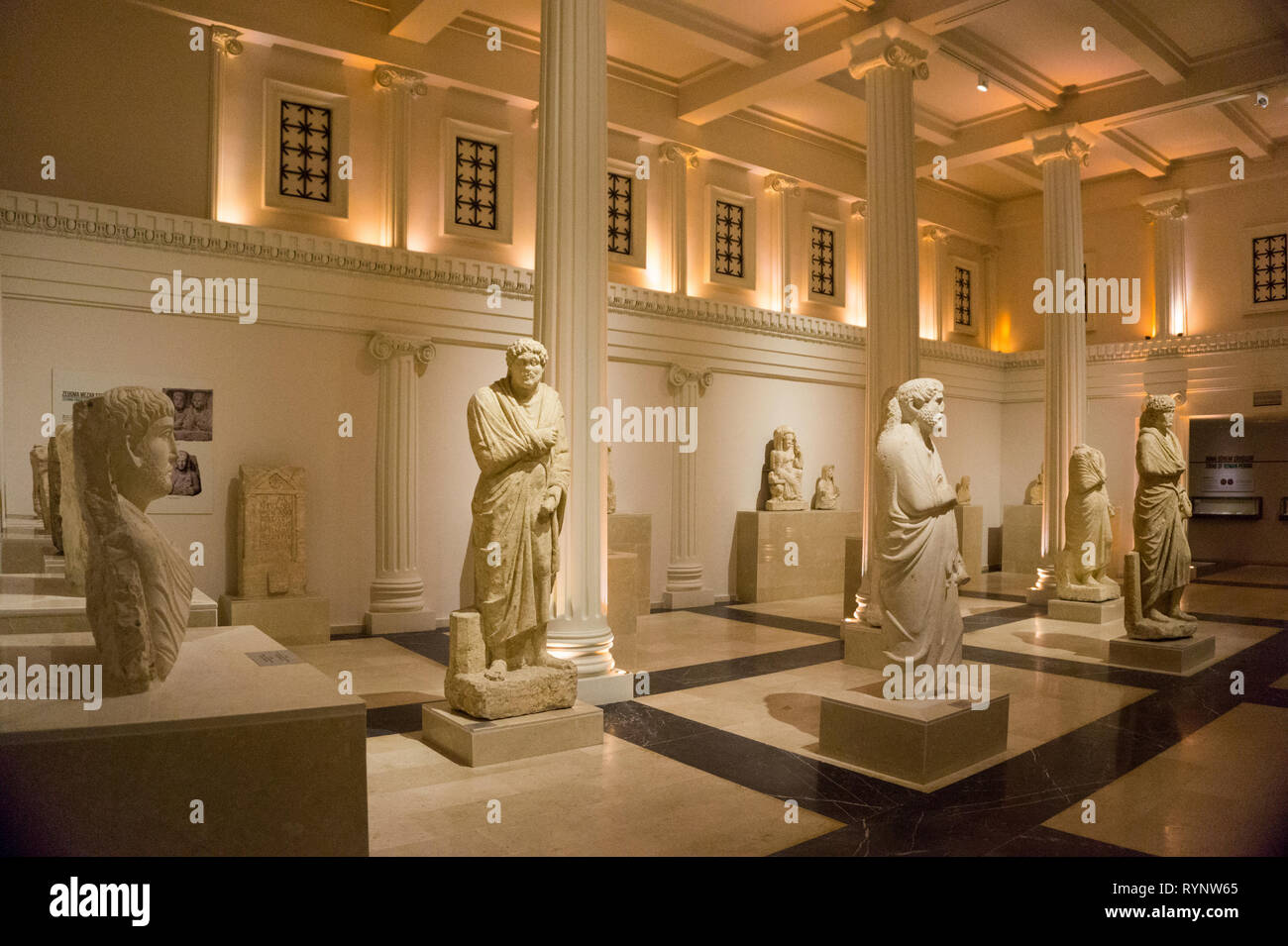 Des statues de la période romaine, musée de Gaziantep Turquie Banque D'Images