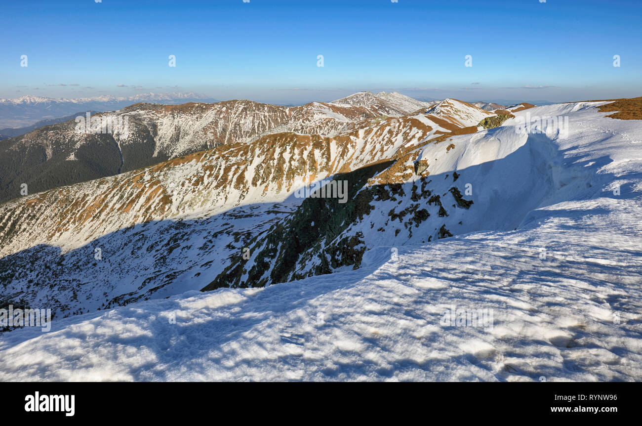 Montagne hiver landcape Banque D'Images