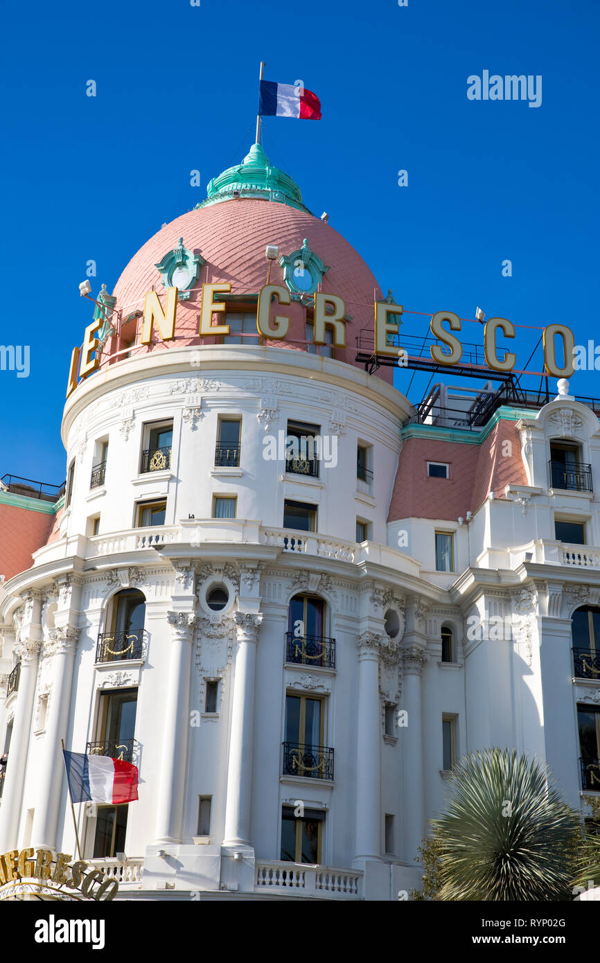 Hotel Negresco, Nice, France Banque D'Images