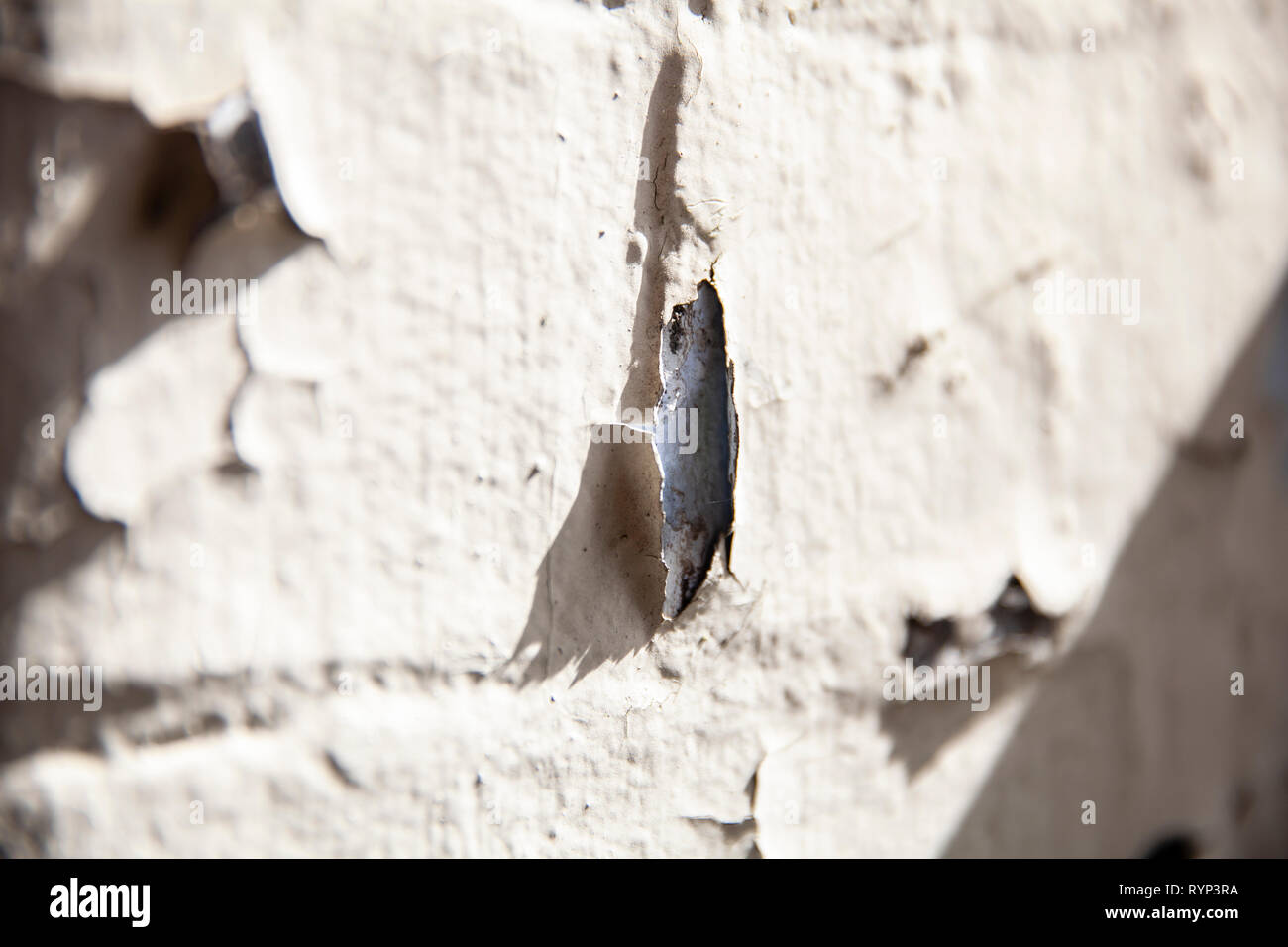 Détail de la fenêtre avec les ombres. Banque D'Images