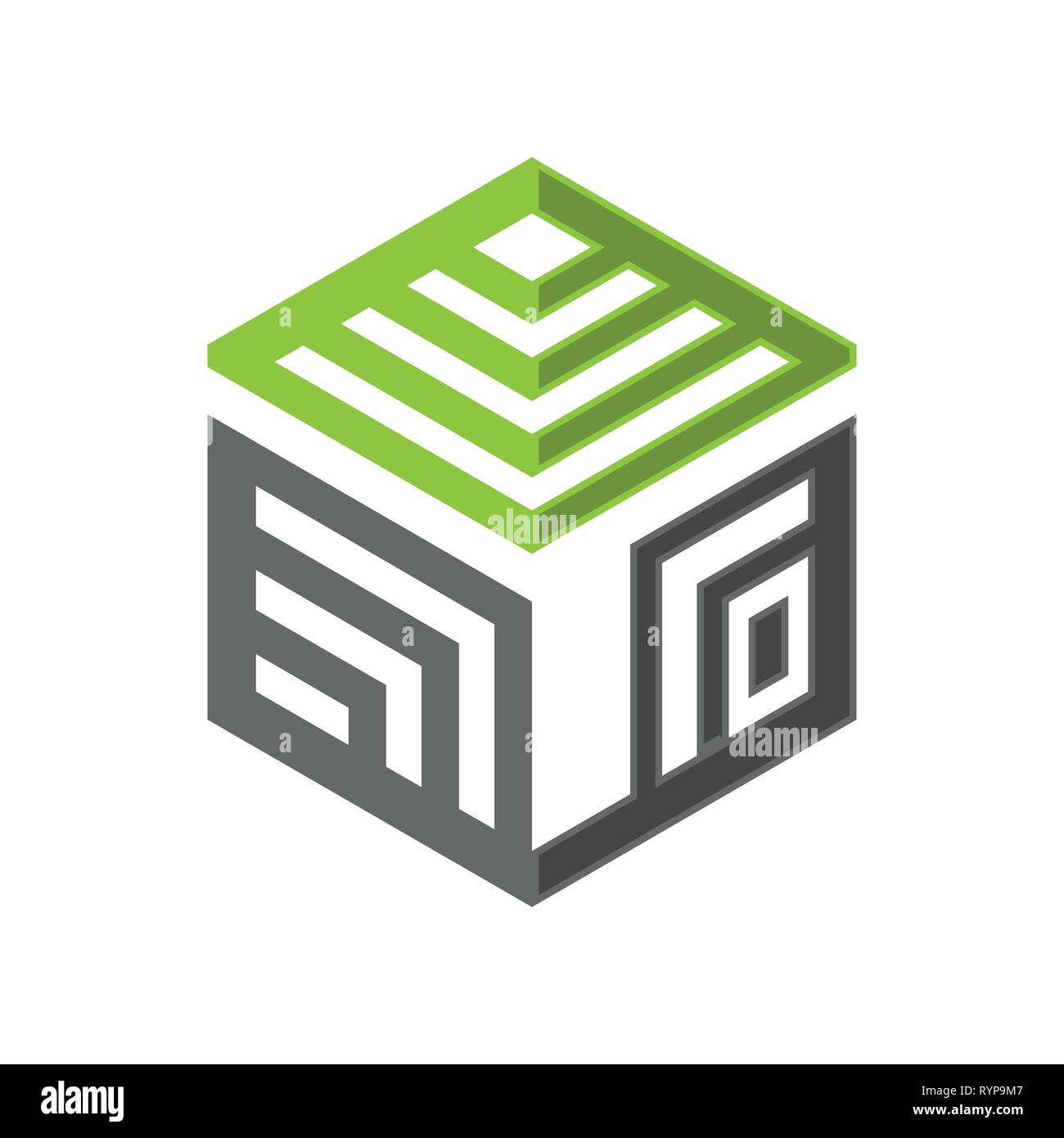 Hexagone - logo Vector concept illustration. Géométrique hexagonale logo polygonales. Logo abstrait hexagonale. Logo Vector modèle. L'élément de conception. Illustration de Vecteur