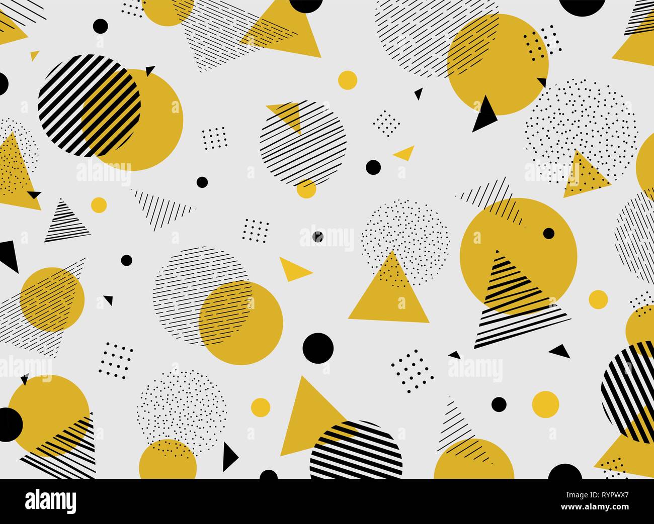Géométrique abstrait jaune noir couleurs motifs décoration moderne. Vous pouvez utiliser pour la conception de l'oeuvre, ad, affiche, brochure, rapport de couverture. illustration vec Illustration de Vecteur