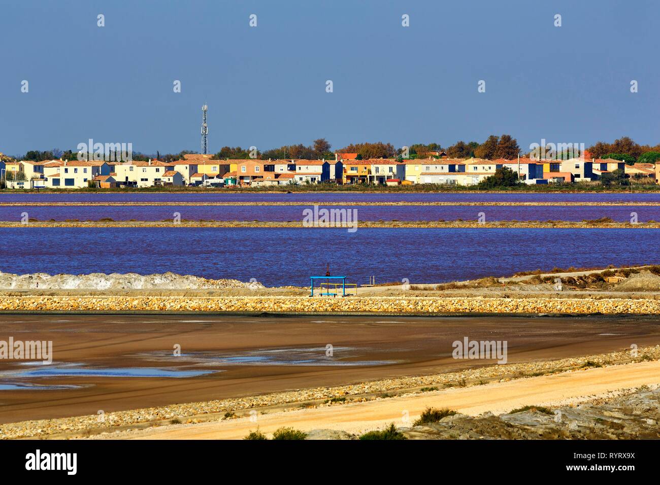 Salins du Midi, Salin-de-Giraud, Camargue, Bouches-du-Rhône,  Provence-Alpes-Côte d'Azur, dans le sud de la France, France Photo Stock -  Alamy