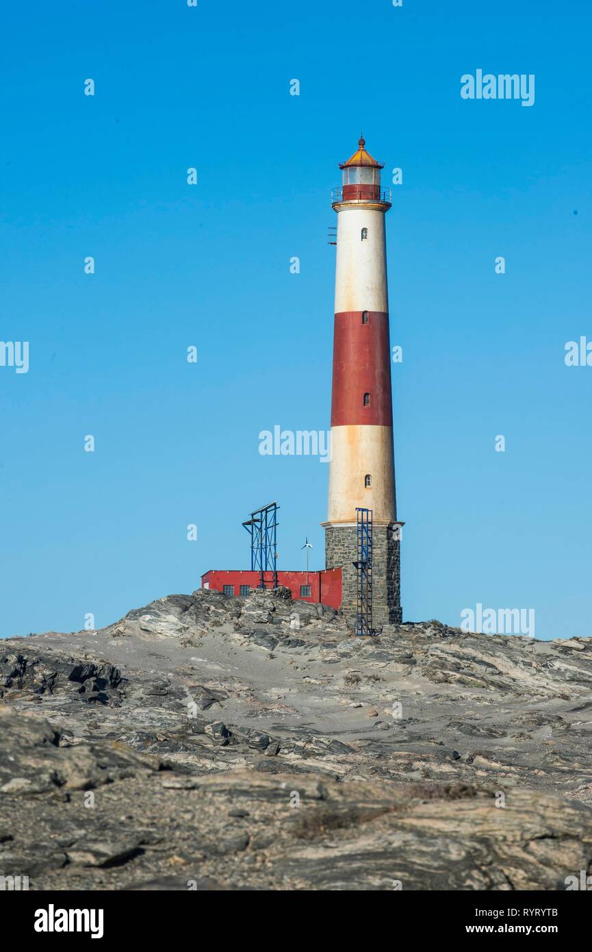 Light House sur Diaz Point, Lüderitz, Namibie Banque D'Images