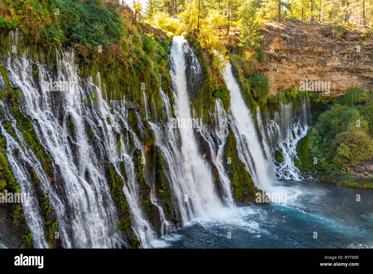 Cascade, McArthur-Burney Falls Memorial State Park, Californie, USA Banque D'Images