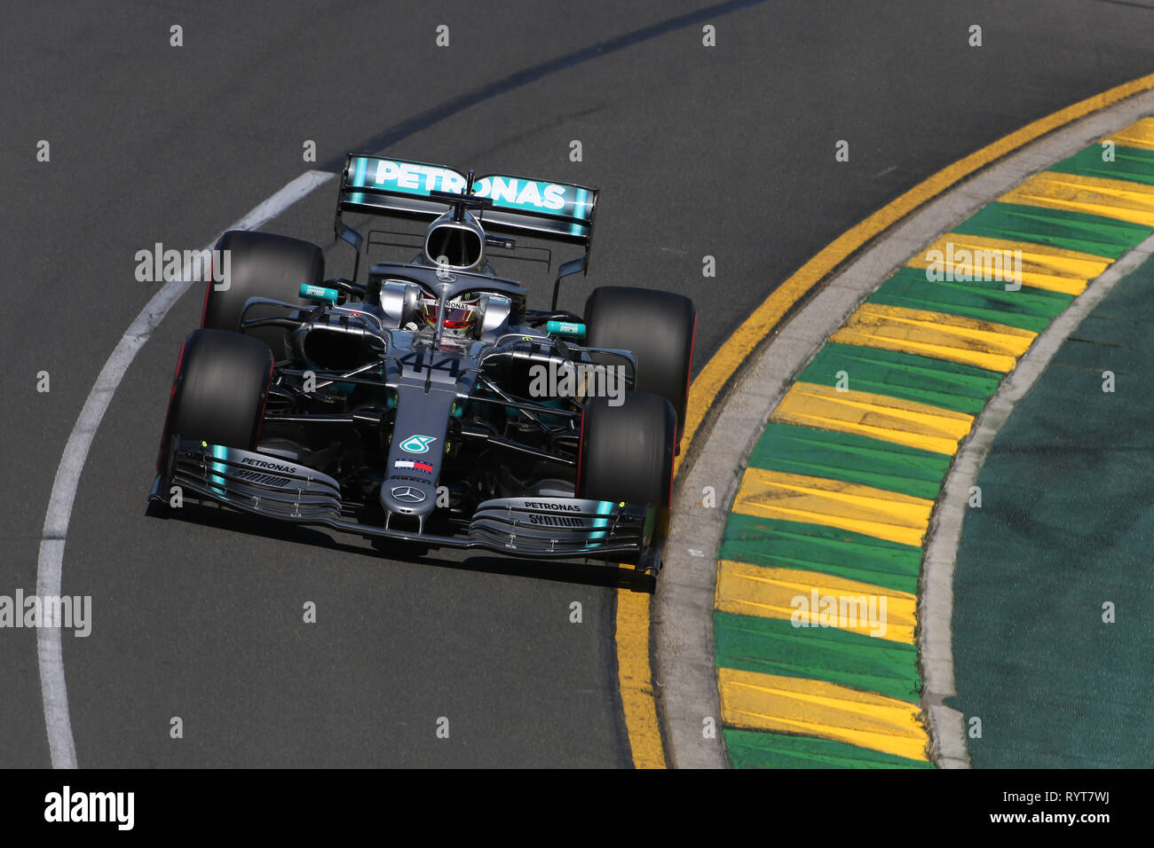 Melbourne, Australie Le Sport Grand Prix de Formule 1 l'Australie 2019 Dans le pic : Essais libres 1, Lewis Hamilton (GBR) Mercedes AMG F1 W10 EQ Power Credit : LaPresse/Alamy Live News Banque D'Images