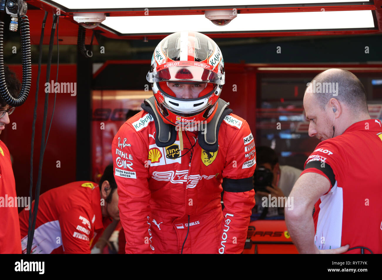 Melbourne, Australie Le Sport Grand Prix de Formule 1 l'Australie 2019 Dans le pic : Charles Leclerc (MON) Scuderia Ferrari SF90 Crédit : LaPresse/Alamy Live News Banque D'Images