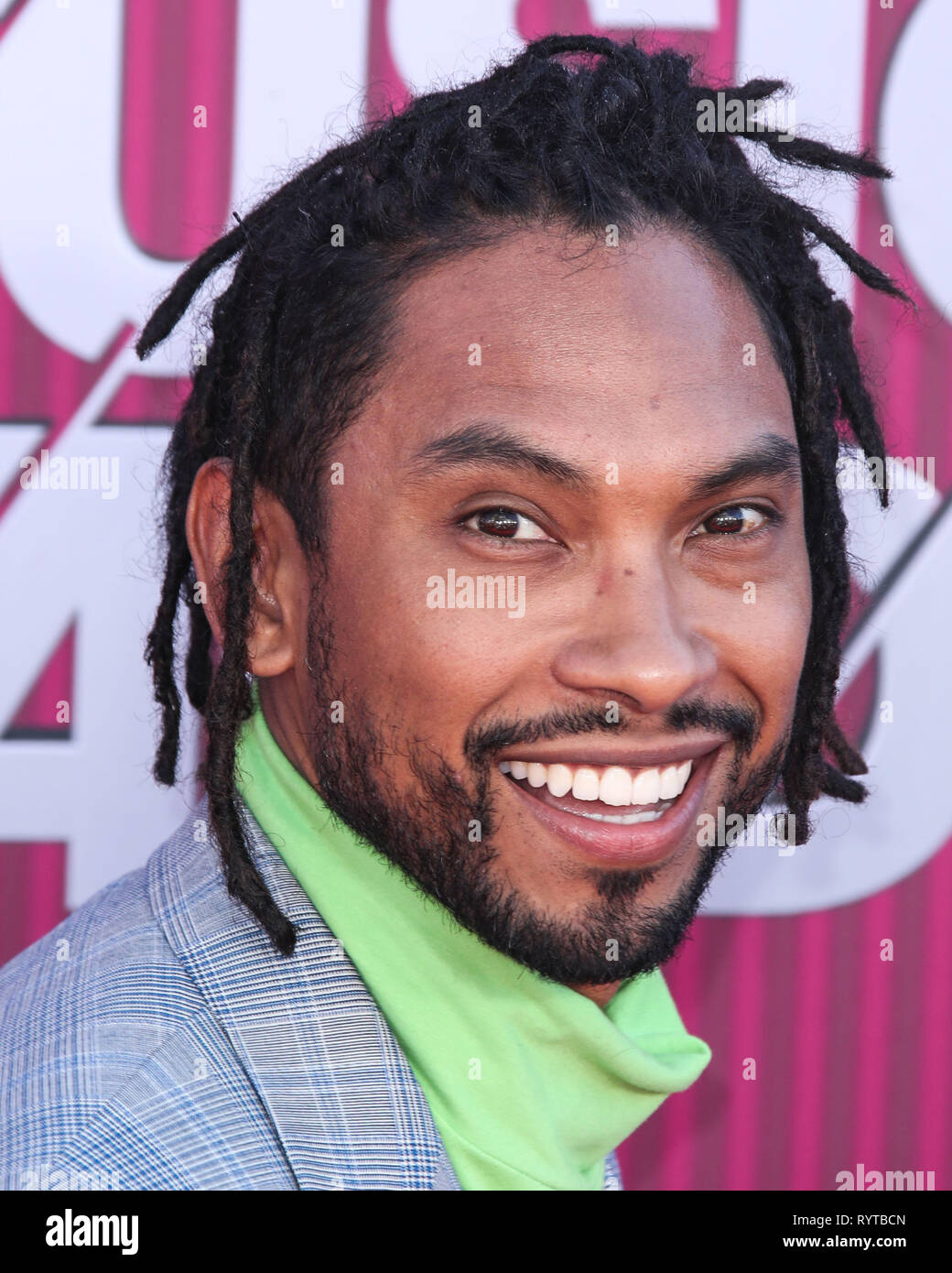 LOS ANGELES, CA, USA - Le 14 mars : Miguel Jontel Pimentel arrive au iHeartRadio Music Awards 2019 qui a eu lieu chez Microsoft Le Théâtre à Los Angeles. Vivre le 14 mars 2019 à Los Angeles, Californie, États-Unis. (Photo par Xavier Collin/Image Press Office) Banque D'Images