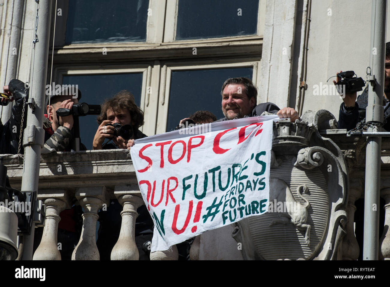 Turin, Piémont, Italie. Mar 15, 2019. Turin, Italy-March 15, 2019 : démonstration pour les crédit : Stefano Guidi/ZUMA/Alamy Fil Live News Banque D'Images