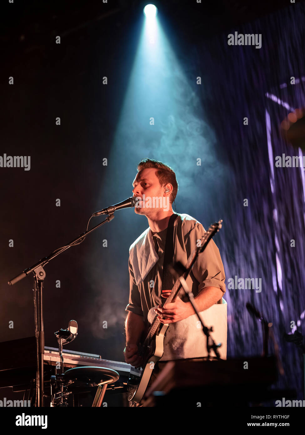 Bergen, Norvège. 14Th Mar, 2019. La Norvège, Bergen - 14 mars 2019. Le groupe indie pop norvégienne Highasakite effectue un concert live à l'USF Verftet à Bergen. (Photo crédit : Gonzales Photo/Alamy Live News Banque D'Images