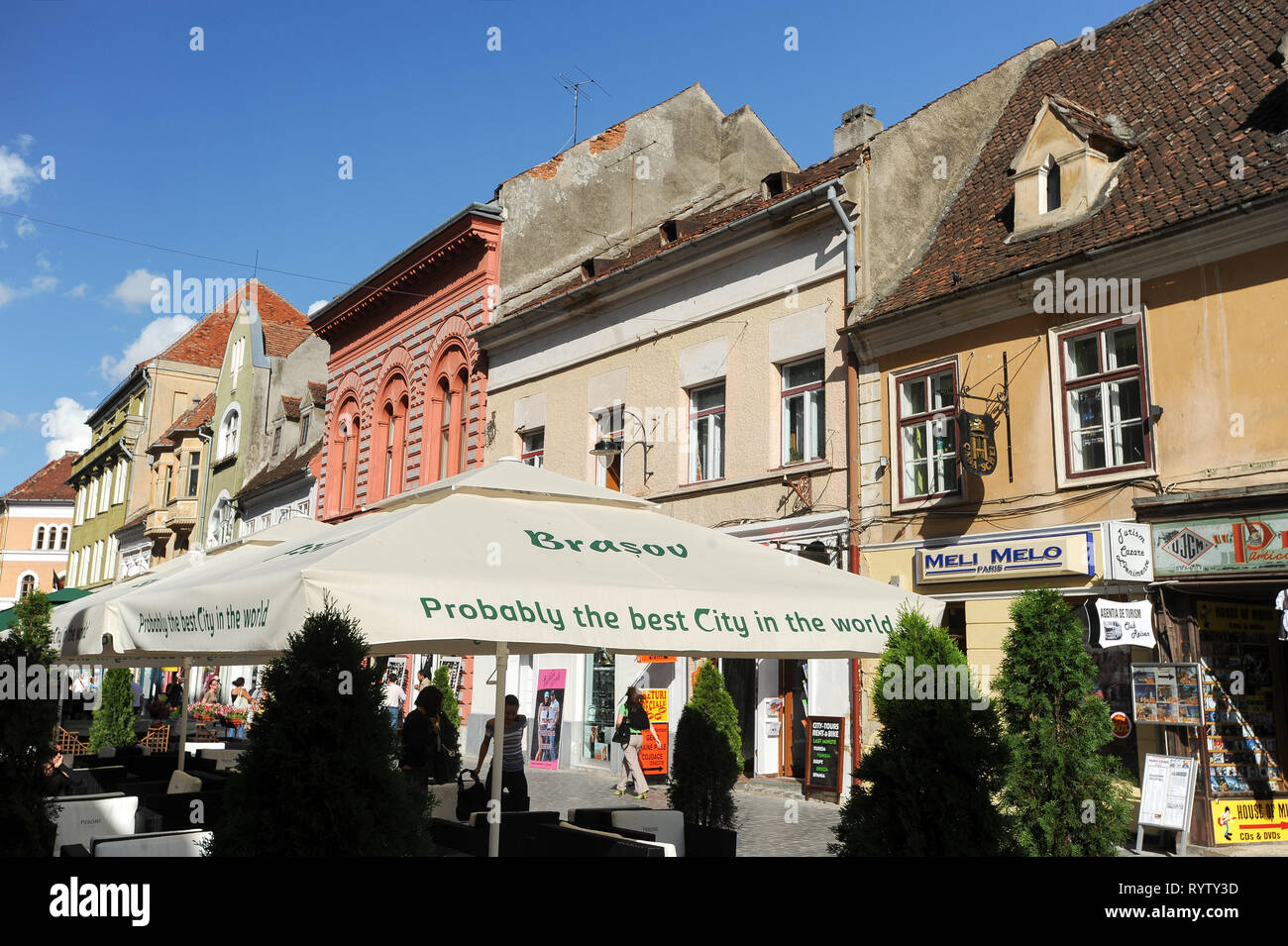 Centre historique de Brasov, Roumanie. 20 juillet 2009 © Wojciech Strozyk / Alamy Stock Photo Banque D'Images