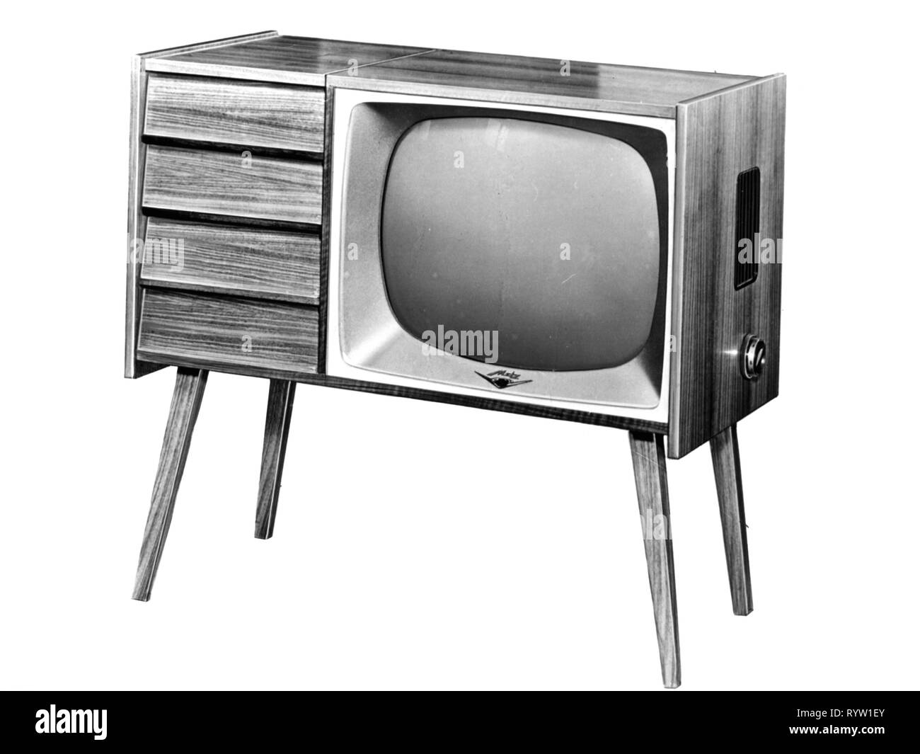 La diffusion, la télévision, téléviseur Metz 1173, le téléviseur combiné  avec radio, Allemagne, 1959, la télévision-radio combinaison, combinaison,  combinaisons, television, meuble, meubles, Technics, l'électronique grand  public, l'électronique de ...
