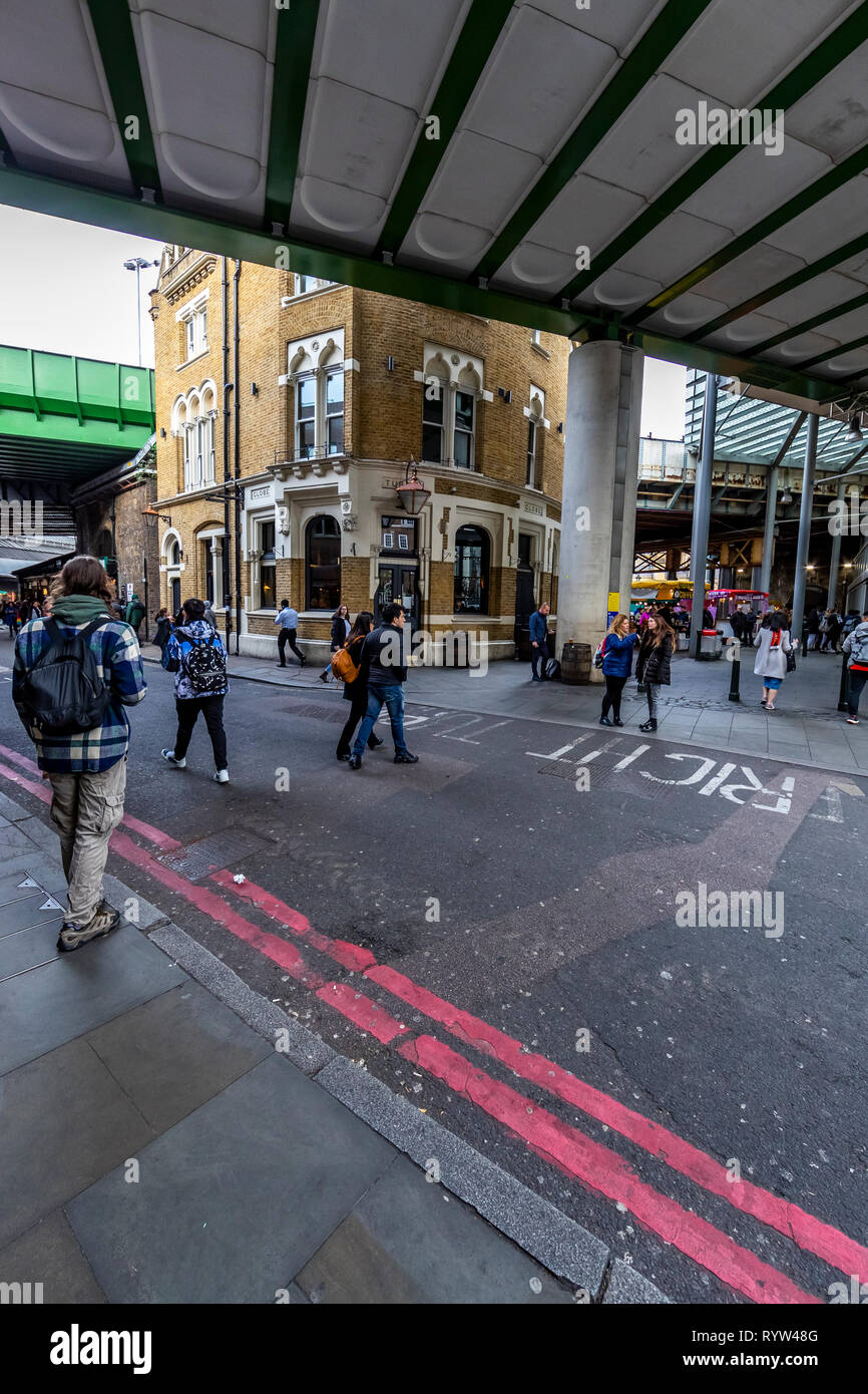 Le Globe Tavern. Les pubs de Borough Market, London. Banque D'Images