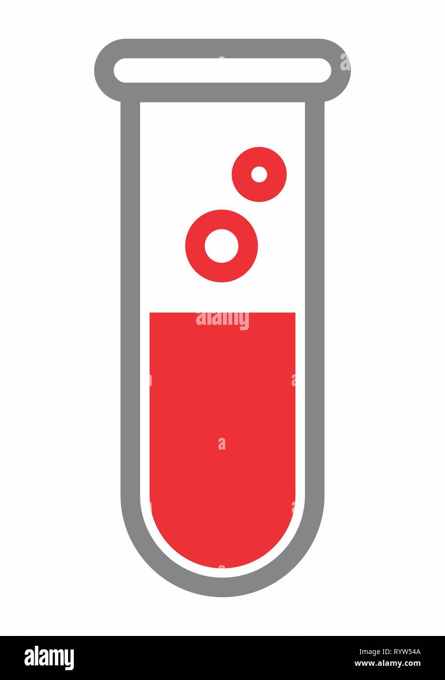 Icône de l’éprouvette Illustration de Vecteur