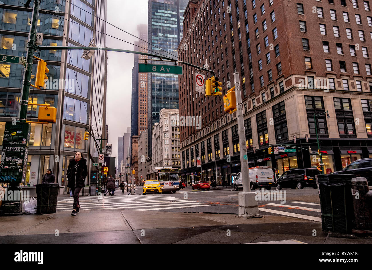 Juste votre vue moyenne à New York City ! Banque D'Images