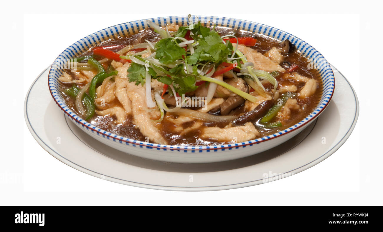 Soupe de poulet chinois Banque D'Images