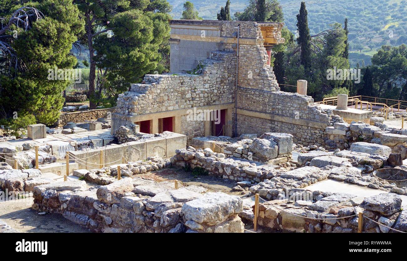 Knossos, Crète 1998 Banque D'Images