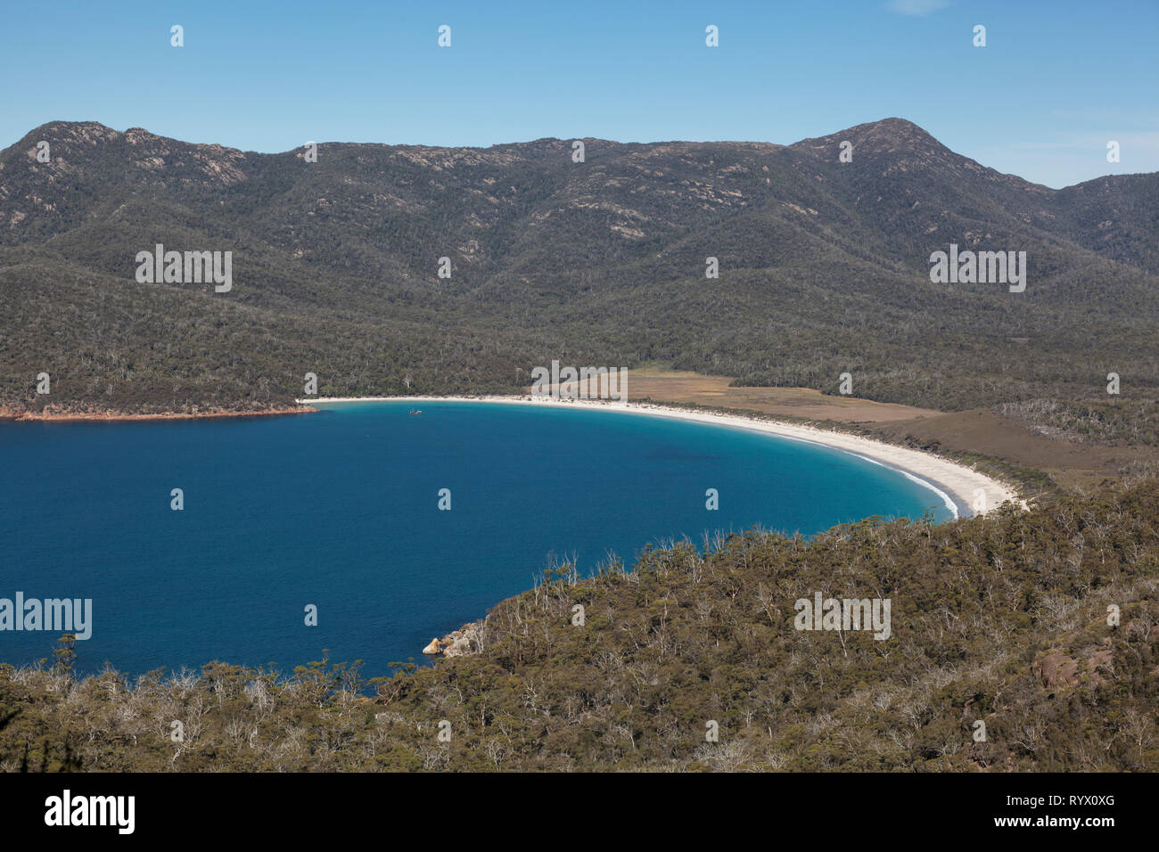 Wineglass Bay, parc national de Freycinet, Tasmanie, Australie Banque D'Images