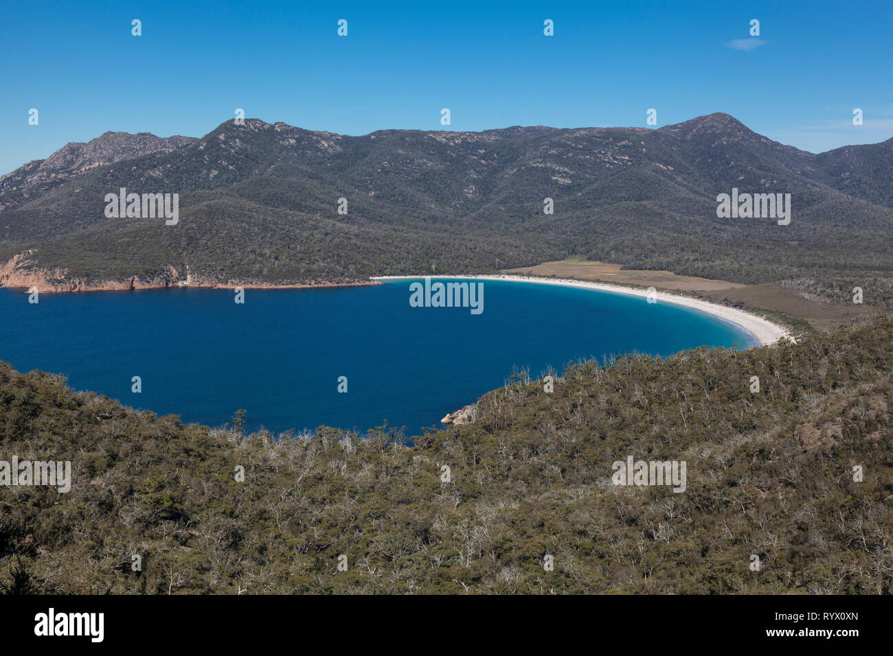 Wineglass Bay, parc national de Freycinet, Tasmanie, Australie Banque D'Images