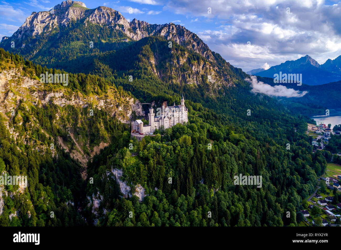 Le château de Neuschwanstein Alpes bavaroises Allemagne Banque D'Images