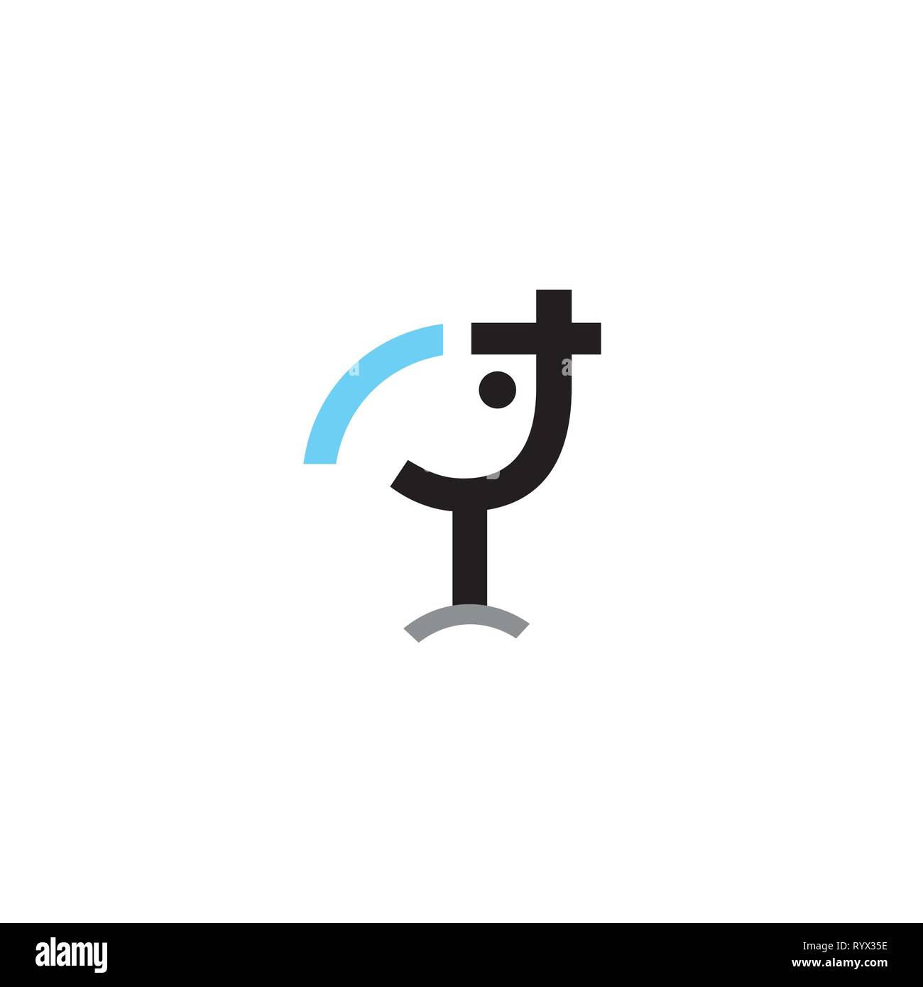 Bird logo vector design. L'emblème oiseau linéaire Illustration de Vecteur