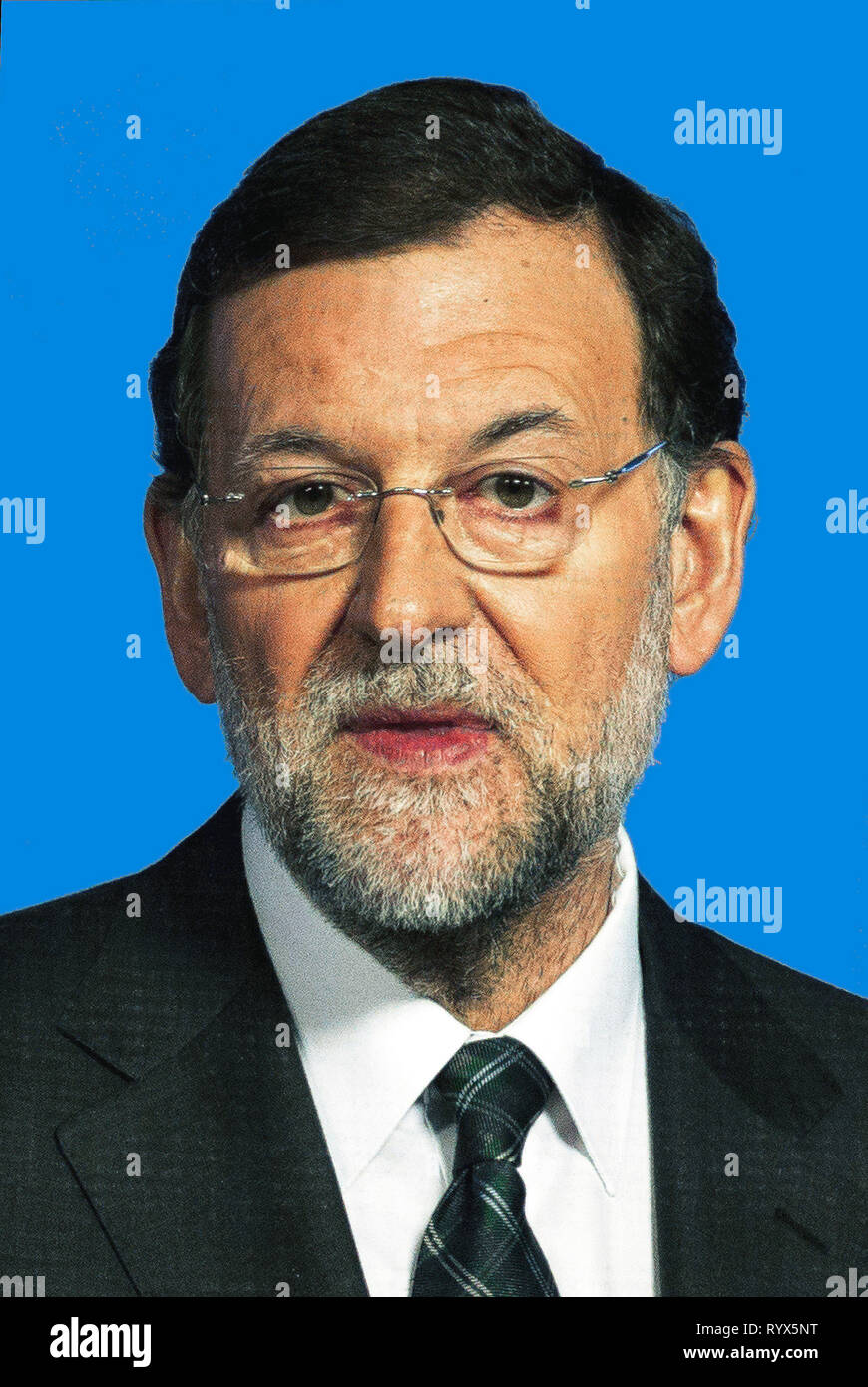 Mariano Rajoy - * 27.03.1955 : homme politique espagnol du Parti populaire et son Premier ministre de 2011 à 2018 - Espagne. Banque D'Images