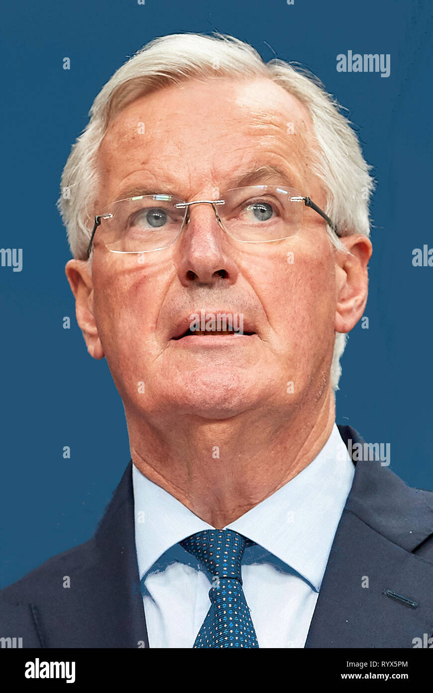 Michel Barnier - * 09.01.1951 : homme politique français et européen de négociateur en chef pour le Royaume-Uni de quitter l'Union européenne, 2010 à 2014 Commission Banque D'Images