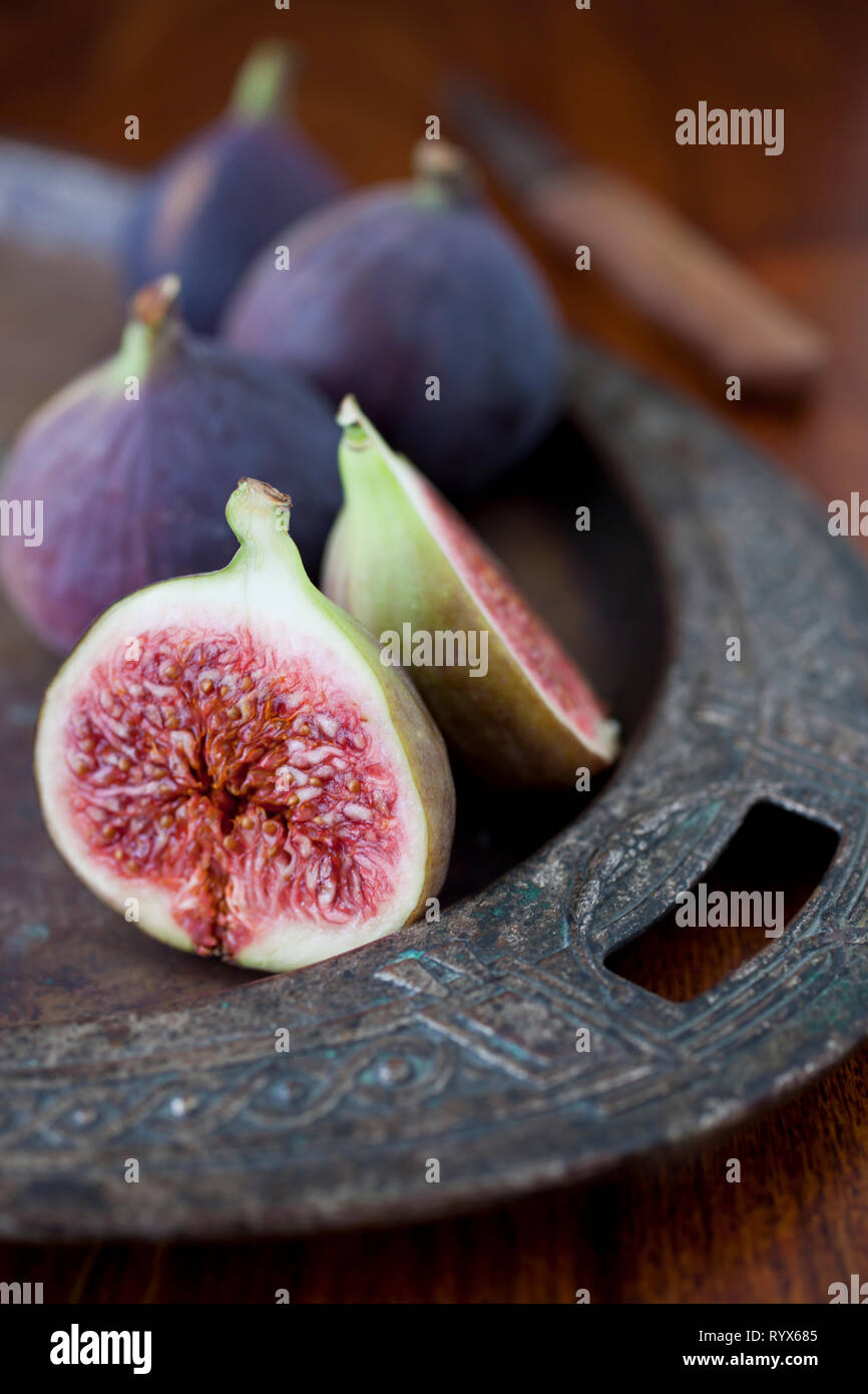 Figues fraîches - Alimentation saine Banque D'Images