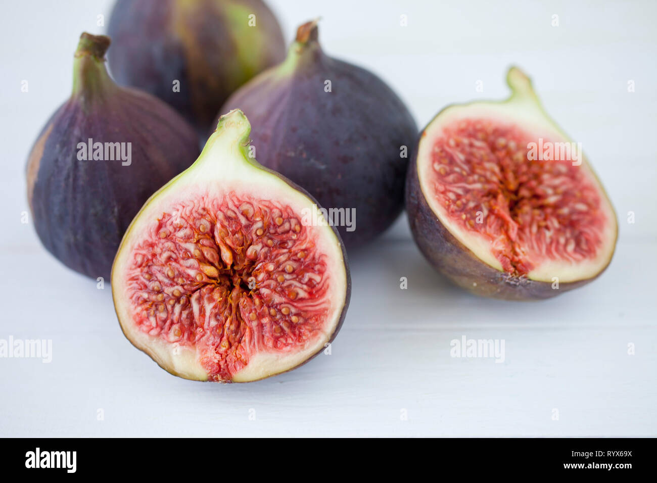 Figues fraîches - Alimentation saine Banque D'Images