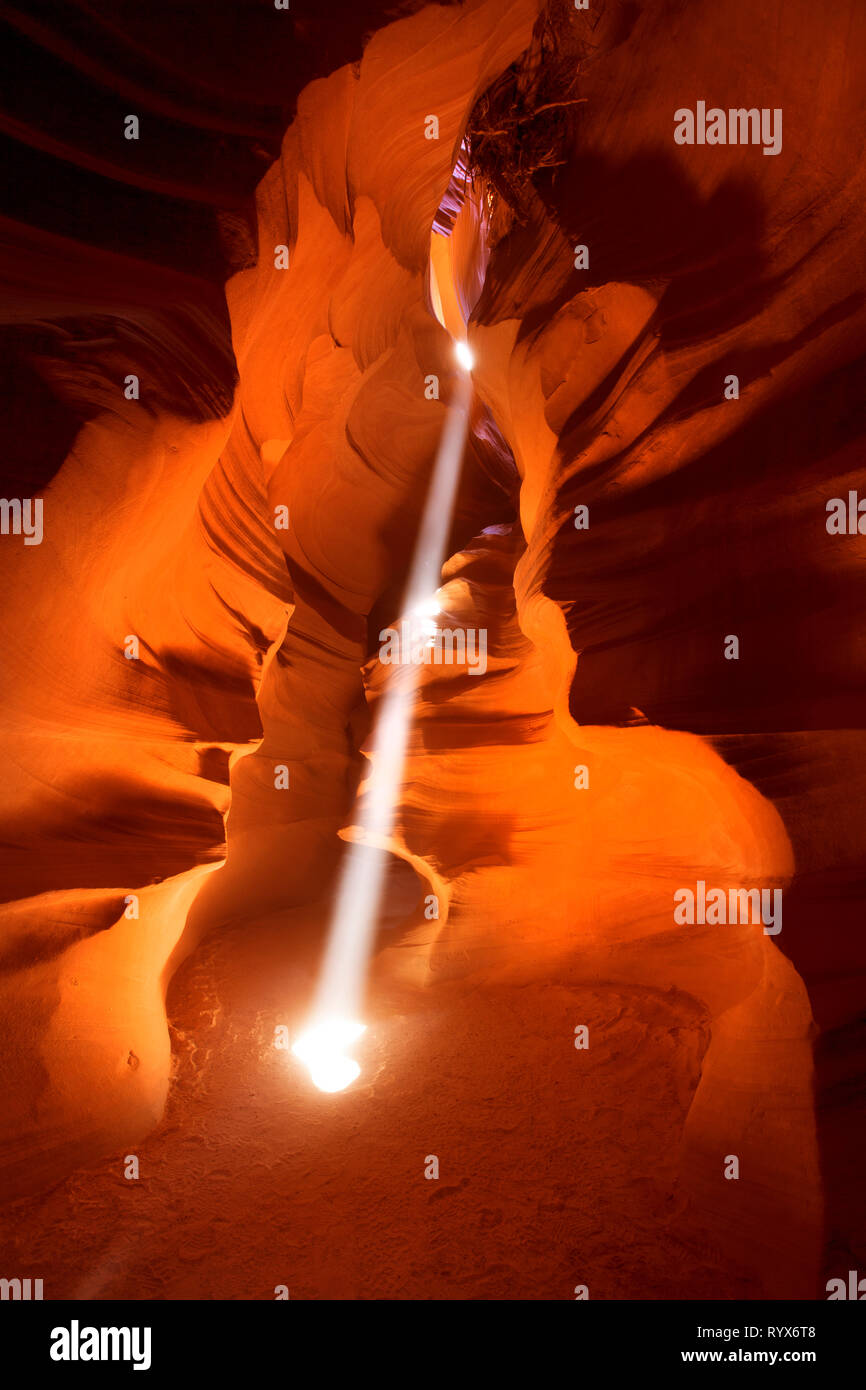 Fente d'Antelope Canyon, Arizona, USA Banque D'Images